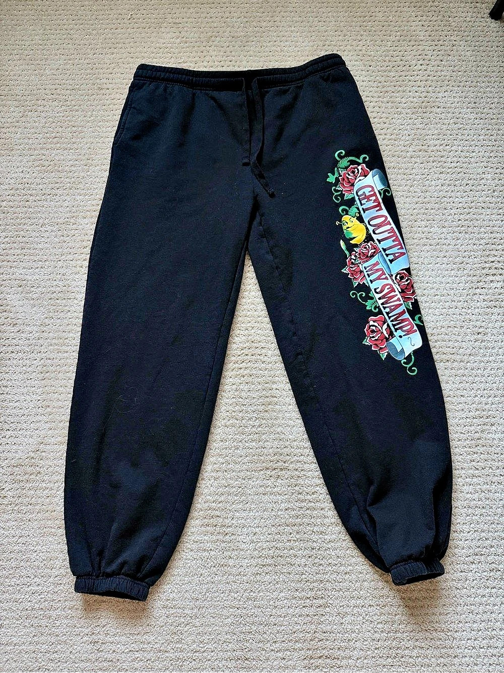 Shrek Graphic Jogger Sweatpants Black XL